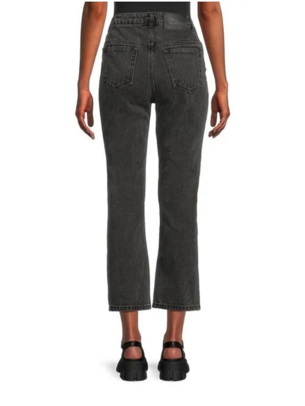 NWT Roberto Cavalli Class Black Wash High Rise Straight Leg Jeans - Picture 2 of 7